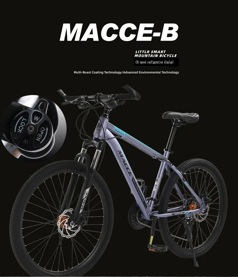 Off Road Mountain Bike MACCE 26 Inch Disk Brakes Bike 30 Speeds Ideal For Adults And Students From Homepro178 2 340.98 DHgate.Com