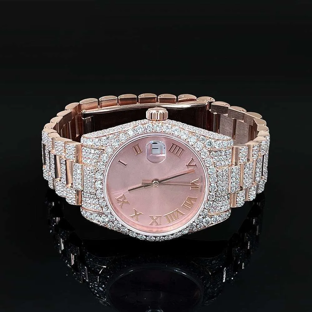 Lussuoso aspetto completamente guardato per uomo donna top artigianato un unico e costoso Mosang Diamond 1 1 5A orologi per hip hop industriale lussuoso 9179 9179