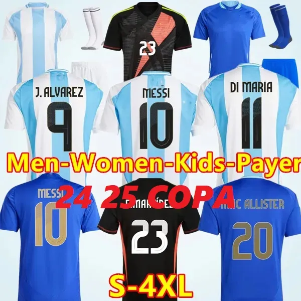 2024 Soccer Jerseys Argentina 3 Star MESSIS 24 25 Fans Player Version MAC ALLISTER DYBALA DI MARIA MARTINEZ DE PAUL MARADONA Child Kids Kit Men Women Football Shirt