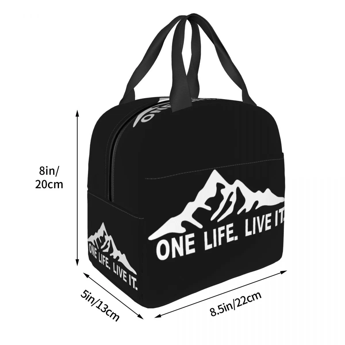 Custom One Life Live It Lunch Bag Сумка теплооделка для ланч -коробки для женщин детская школьная работа для пикника.