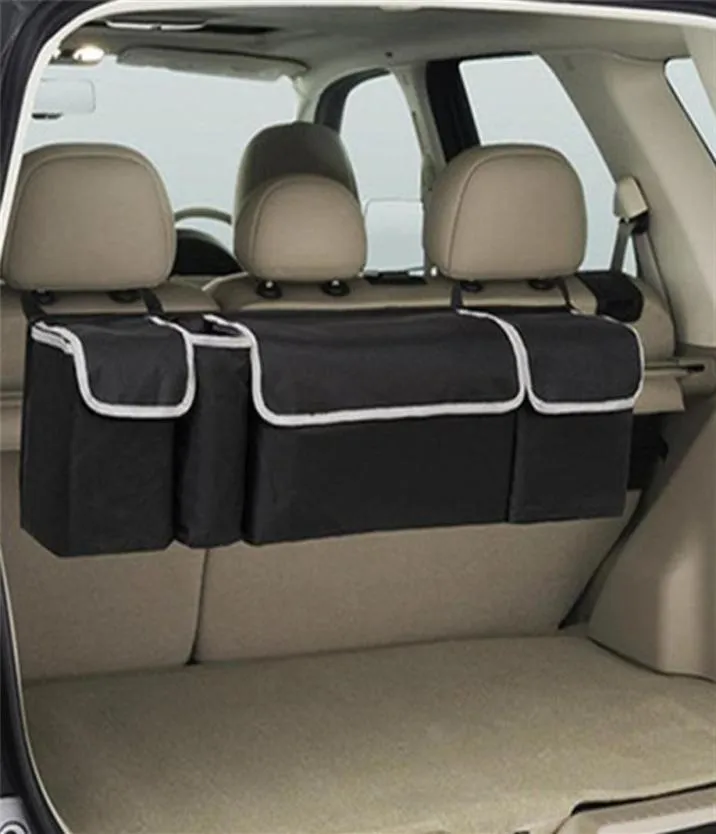 Auto Trunk Organizer Backseat Storage Bag Hoge capaciteit Multi -use Oxford stoffen stoel terug organisatoren interieur accessoires QC47285021481