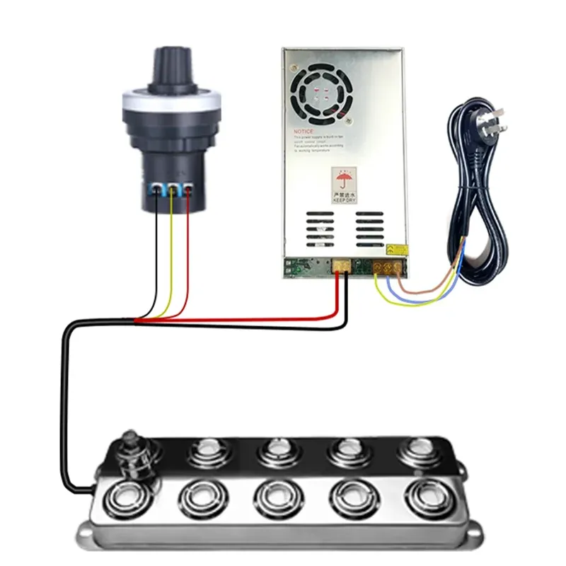 Luftbefeuchter industrieller Luftbefeuchter DC48V Ultraschall Nebel -Nebelhersteller Hine mit Anpassungsnebelvolumenregler 110V 220 V Netzteil Versorgung