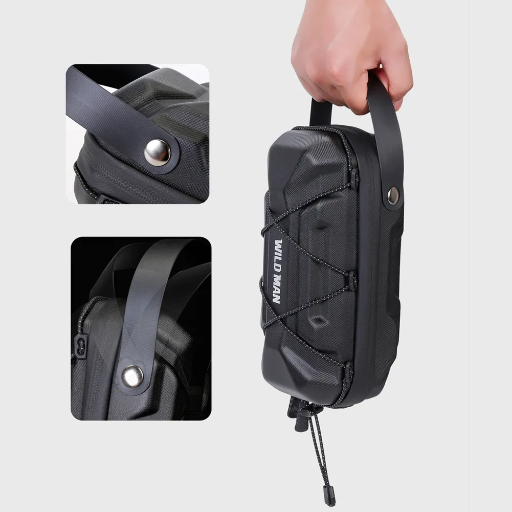 Electric Scooter Front Bag Waterproof EVA Hard Shell Handlebar Hanging ...