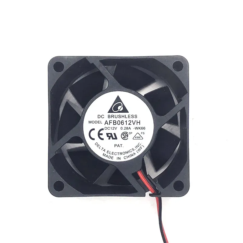 Kyl Nytt original 12V 0,28A AFB0612VH 6CM 6025 Hög luftvolym Chassis Power Cooling Fan