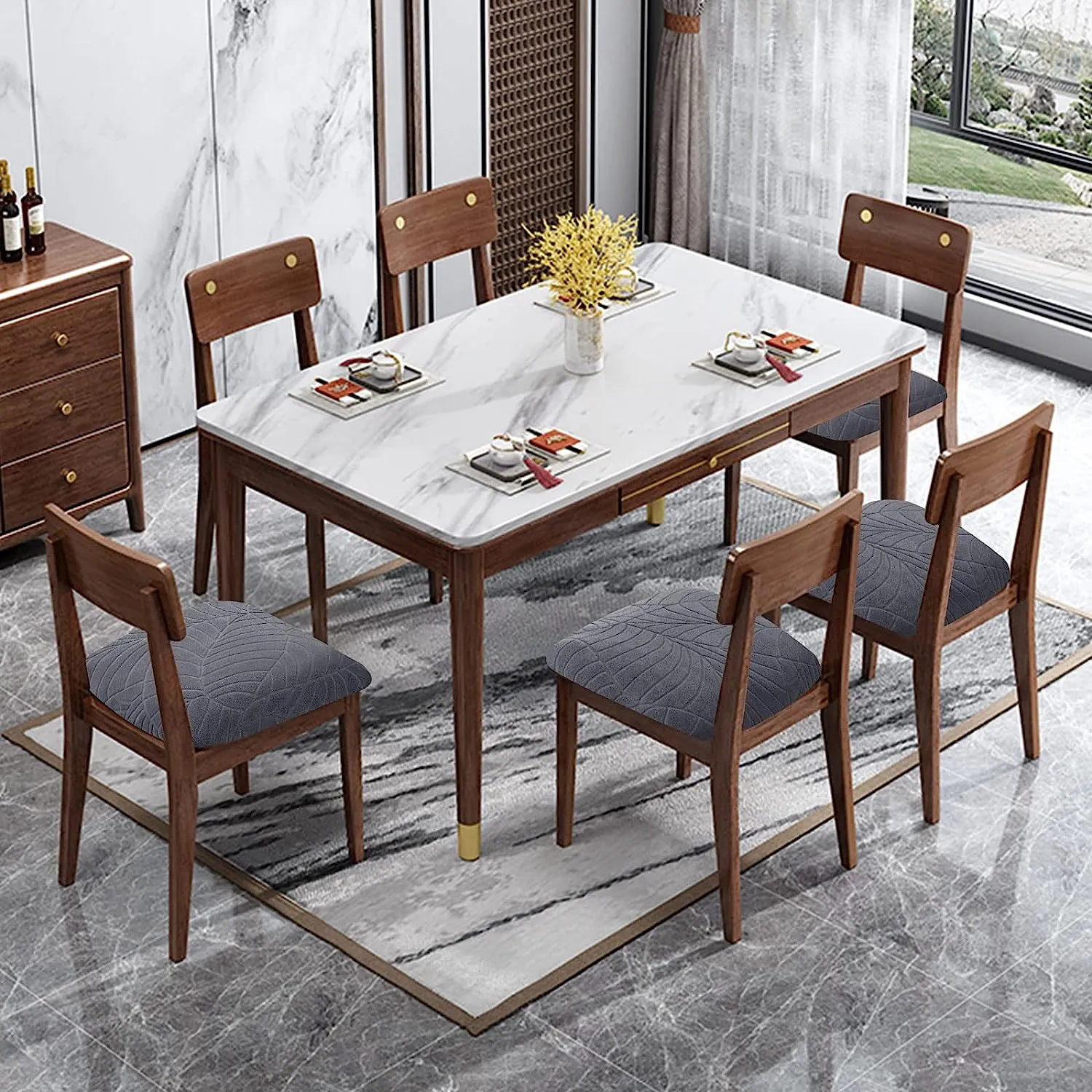 Waterproof Chair Covers Stretch Dining Room Seat Slipcovers Protector From Homepro9 7.1 DHgate.Com