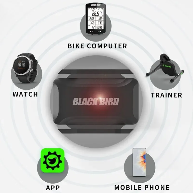 Blackbird CS1 Speed Cadence Sensor Bluetooth Ant Computer SpeedmeterデュアルセンサーバイクアクセサリーGarmin Stravaと互換性