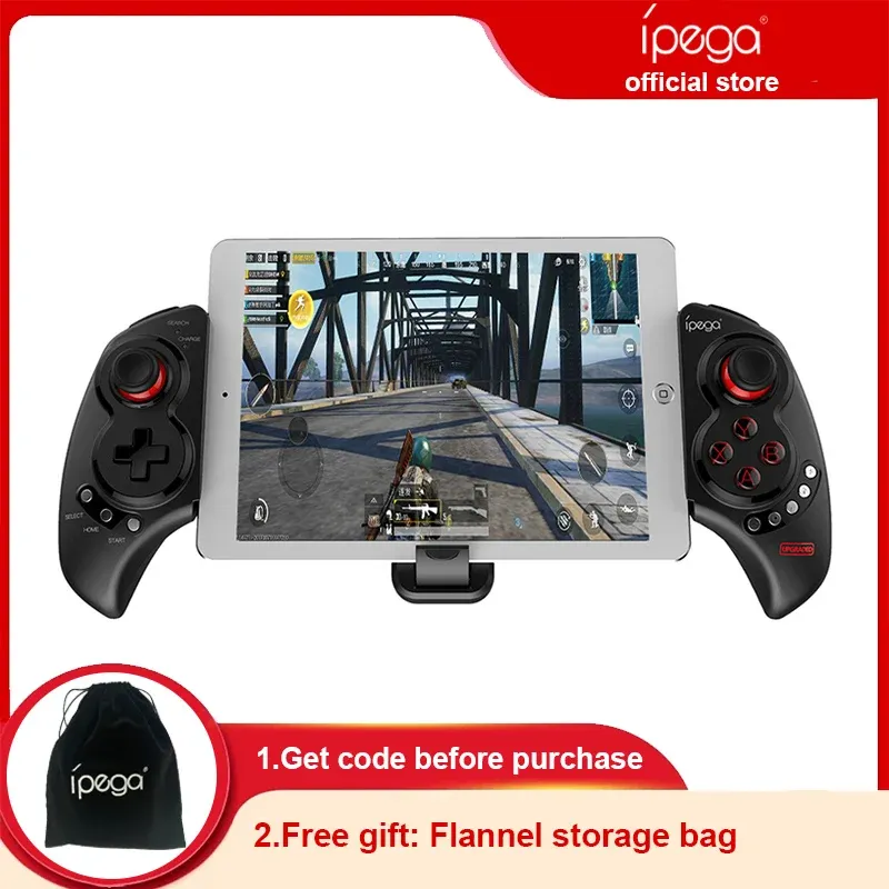 GamePads ipega PG9023S Wireless GamePad Telescopic Phone Mobile Phone Bluetooth Compatible Controller de jeu Joystick pour PC Tablet IOS Android