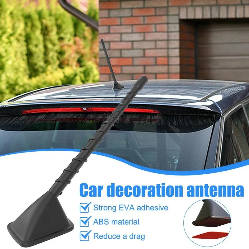 Antenne Voiture AM/FM Universelle Noire, 20cm (8") - Pour Toit, étanche Et Facile à Installer