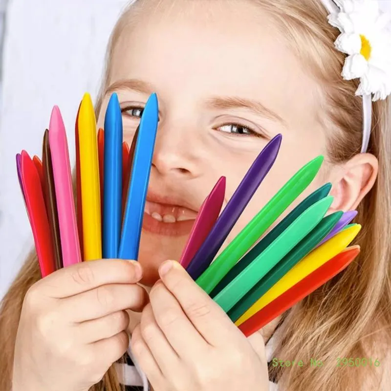 Washable Crayons for Toddlers, 12/24/36/48 Colors Non-Toxic Crayons for Drawing & Crafts, Colouring Pencil for Children