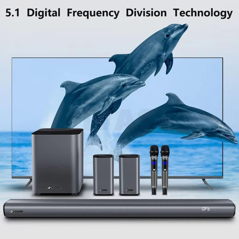 Inch Powered Subwoofer Home Theater Sound System, 100W Audio