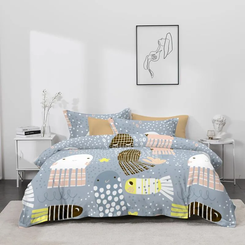 Set di biancheria da letto design classico moderno per tutta la stagione traspare da cuscinetto leggero set di cuscini decorativi abbinati