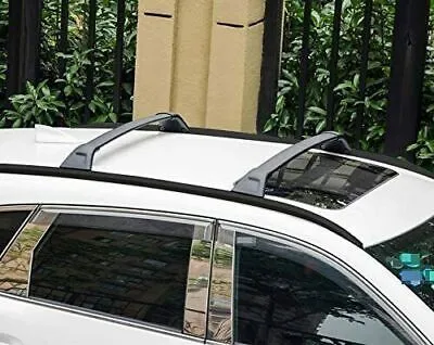 4-Pack Matte Black Aluminum Roof Rack Crossbars Luggage Carrier