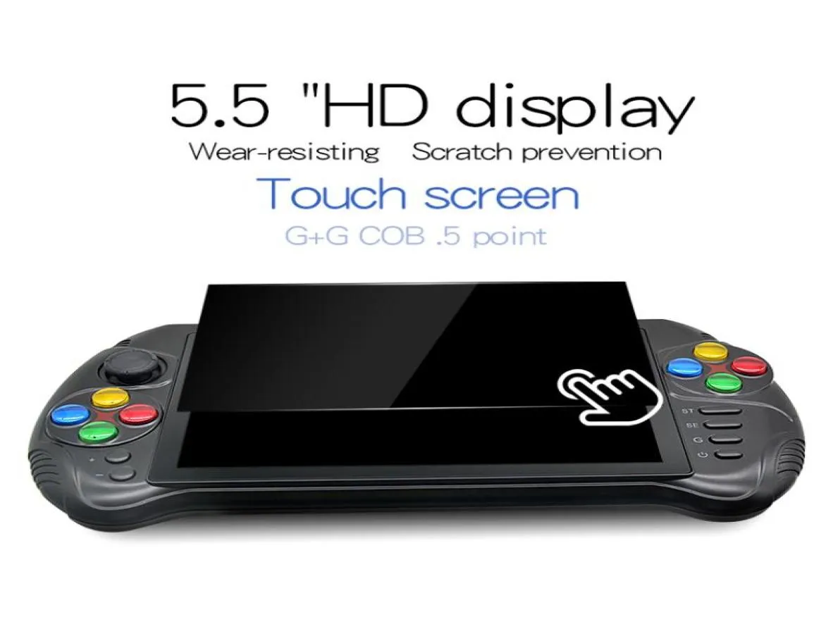 Powkiddy x15 Andriod Handheld Console Game nostalgiczny host 55 cali 1280720 Screen Quad Core 2G RAM 32G ROM Video Player7409759