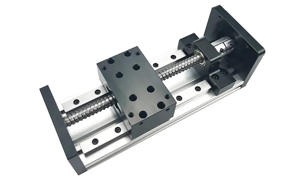 Nema 23 100MM Double Optical Axis Linear Guide Rail CNC Slide Stage Nema 23 100MM Double Optical Axis Linear Guide Rail CNC Slide Stage