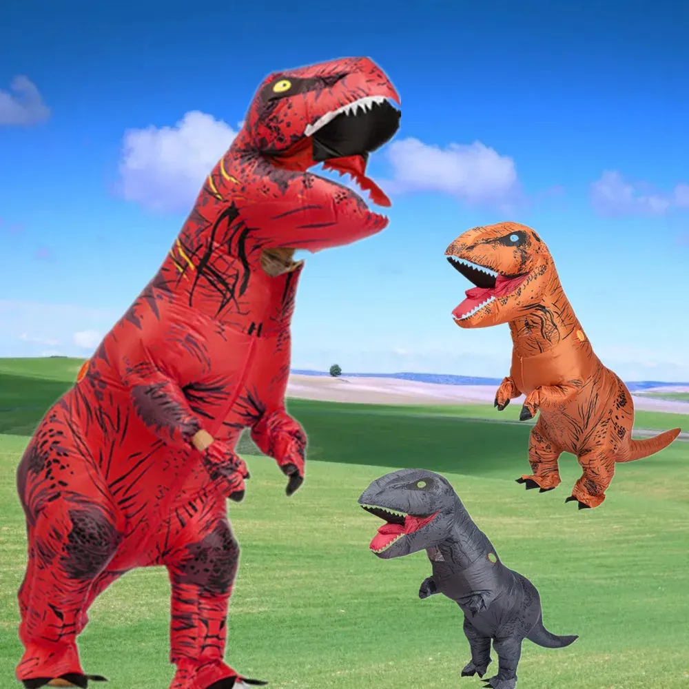 T Rex Costume Costume Dinosauro Gonfiabile Adulto Costume