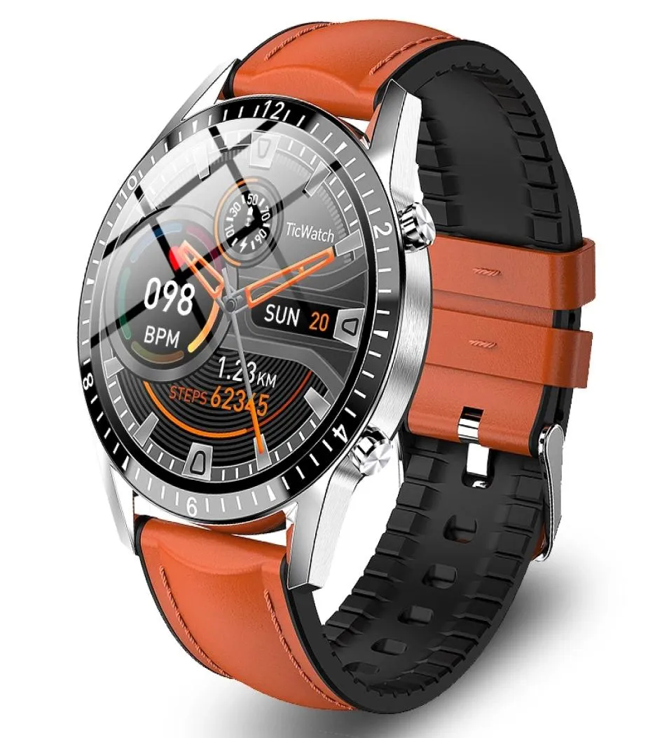 Smart Watch Full Touchscreen Sport Fitness Watch IP68 wasserdichte Bluetooth -Verbindung für Android iOS SmartWatch MEN6187323