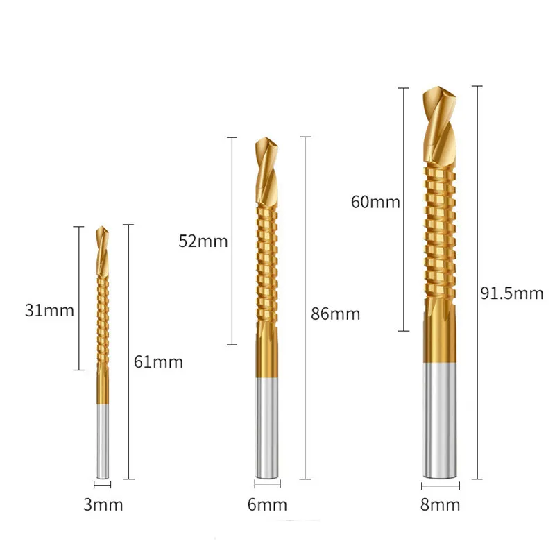 Step Drill Bit 4-20mm Nitride Black 4241 HSS Spiral Taper Cutting Drill