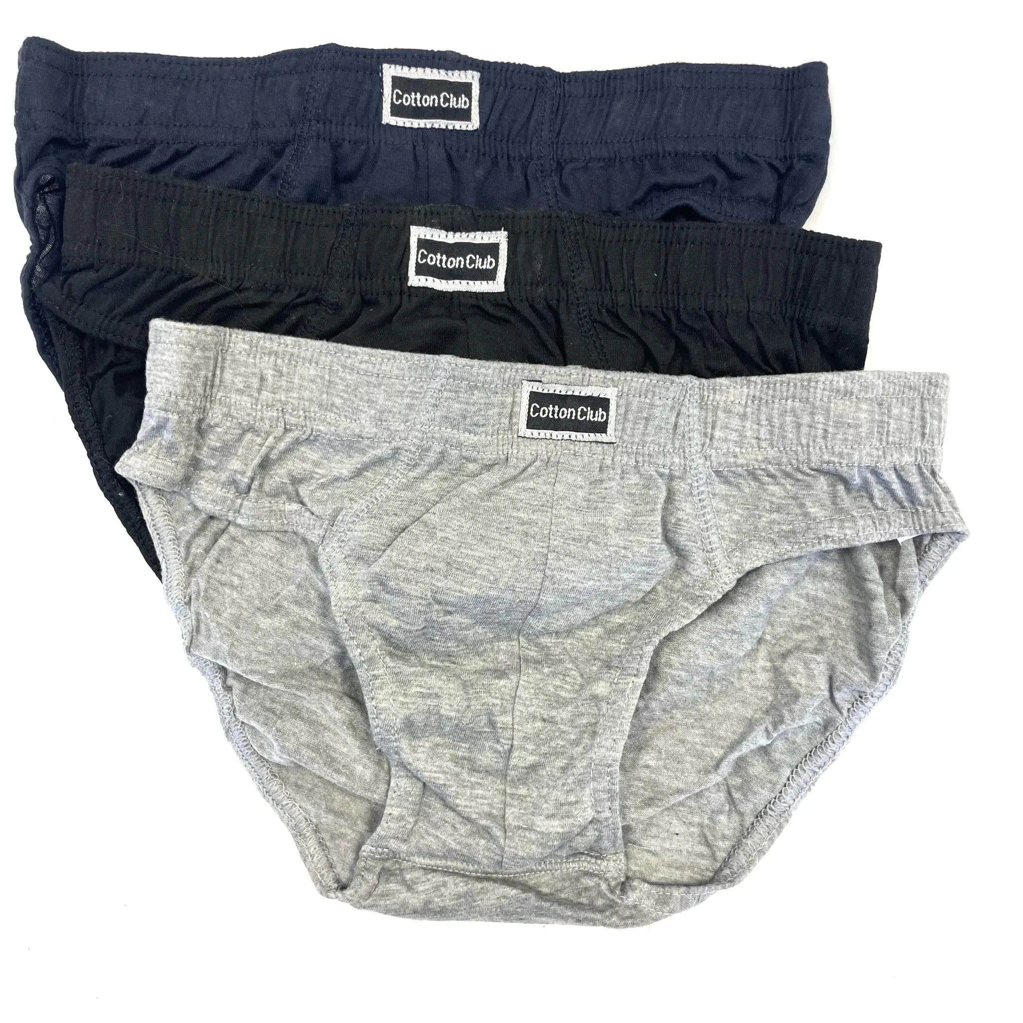 Biancheria intima 3pcs uomo di cotone biancheria intima a colori solidi slips di alta qualità per ragazzi comodi adolescenti traspiranti mutandine morbide lingerie