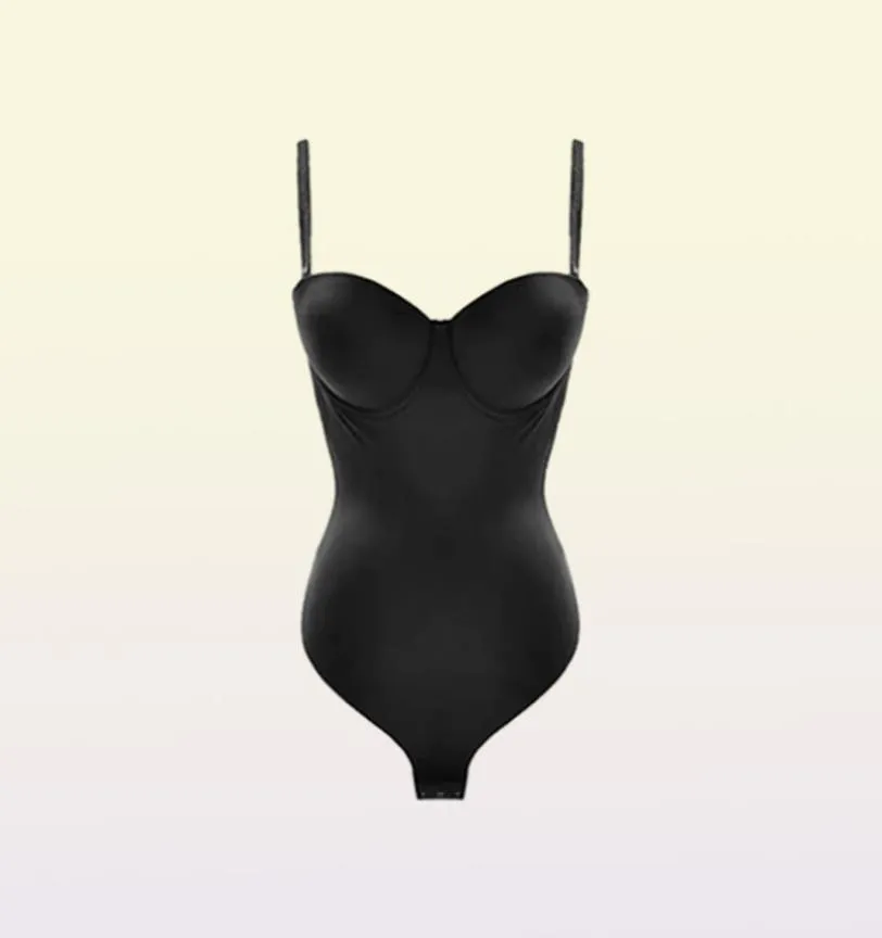 Femmes Shapewear BodySuit Trainer Trainer Body Shaper Bra Push Up Corset Control Control sous-vêtements Sexy Backless Slim Bodyshapers 220707553797