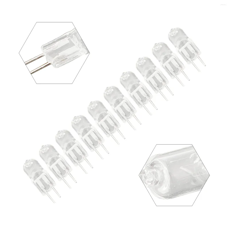 Décoration de fête 10 PCS G4 12V 2900K 5W / 10W / 20W / 30W / 50W LAMPE HALOGE 2 PIN BAMBE POUR LE PLAPRANC