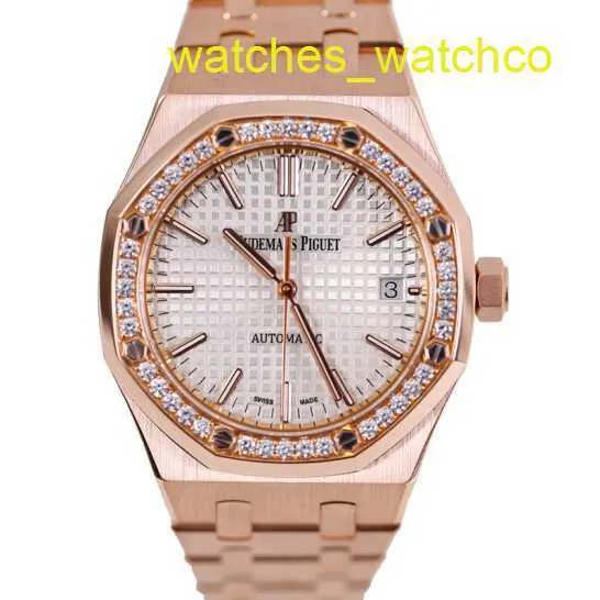 Femme AP Wrist Watch Epic Royal Oak Series 15451or Womens Rose Gold Automatic Mécanique Swiss célèbre montre Luxury Sports Watch with Diamètre