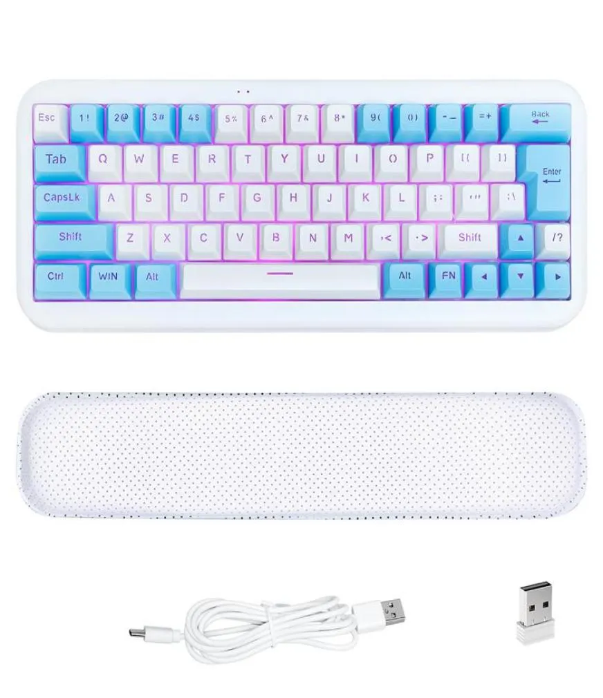 Ezsozo Keyboard 60 Bedrade Gaming Toetsenbord RGBバックライトUltracompact Mini Toetsenbord283R5806974