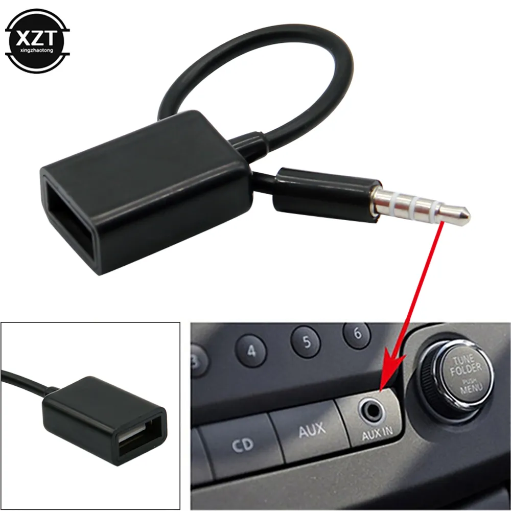 USB 2.0 Male AUX universal audio plugins Cable