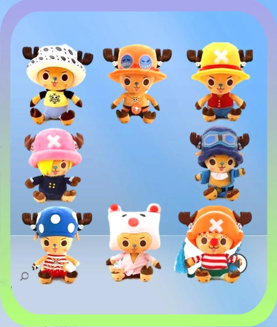 30 cm anime One Piece Chopper Cosplay Sabo Sanji Soft Plush Toys Party Dekoracje kreskówkowe Pchane lalki prezent dla dzieci8288870