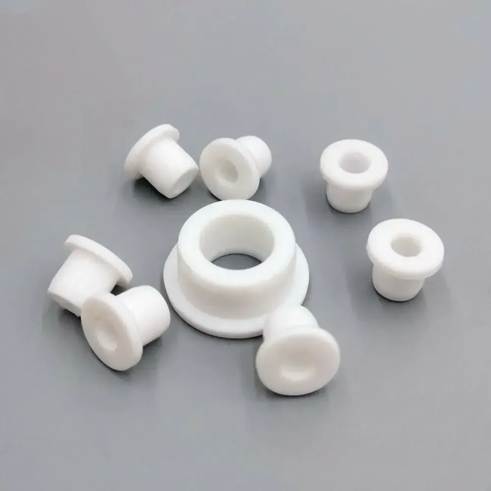6 Pcs White Silicone Cable Grommets - 20mm Inner Hole Cover For Desk Wire Management-1150872