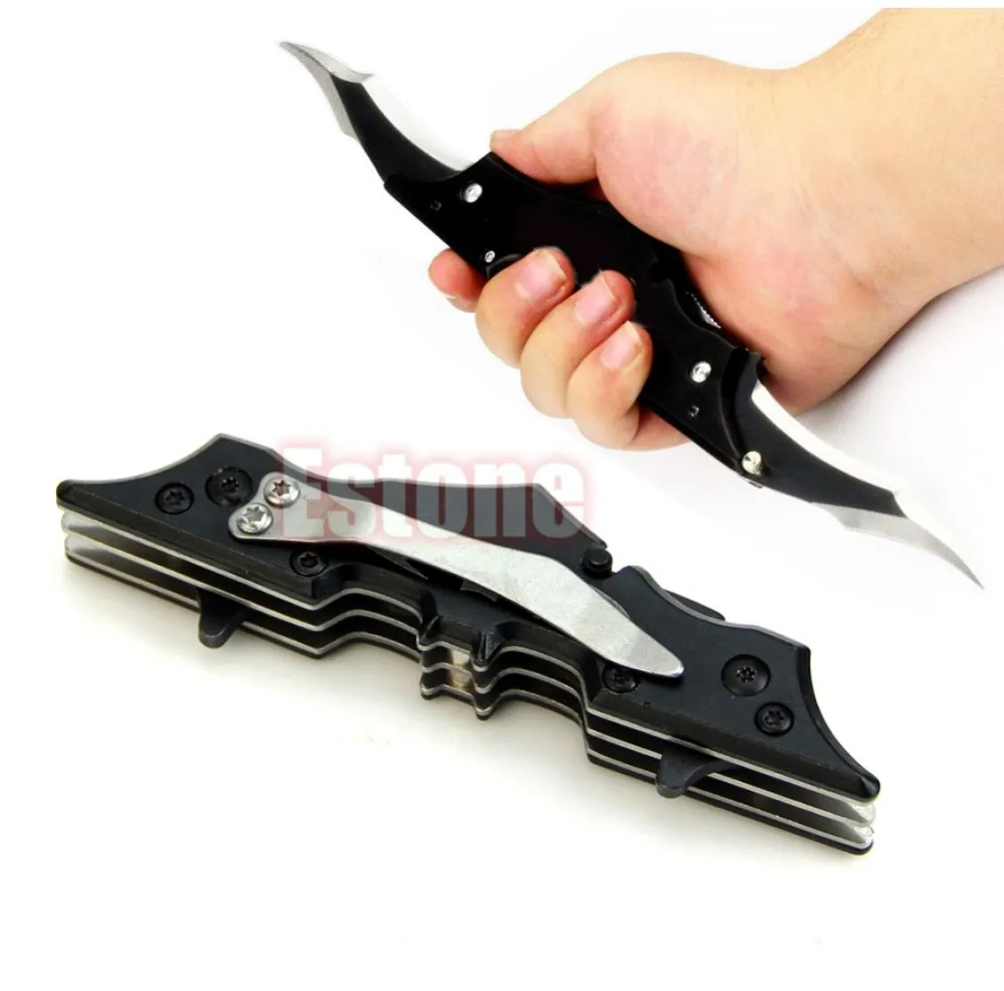 Outdoor Survival Blackred Outdoor Batman Twee Dual Baded Folding Knife Tool The Dark Knight8531511