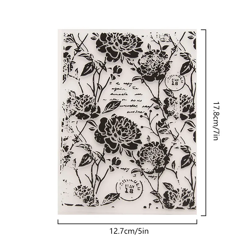 3D Embossing Folder Transparent Concave Convex Plastic Plates For ...