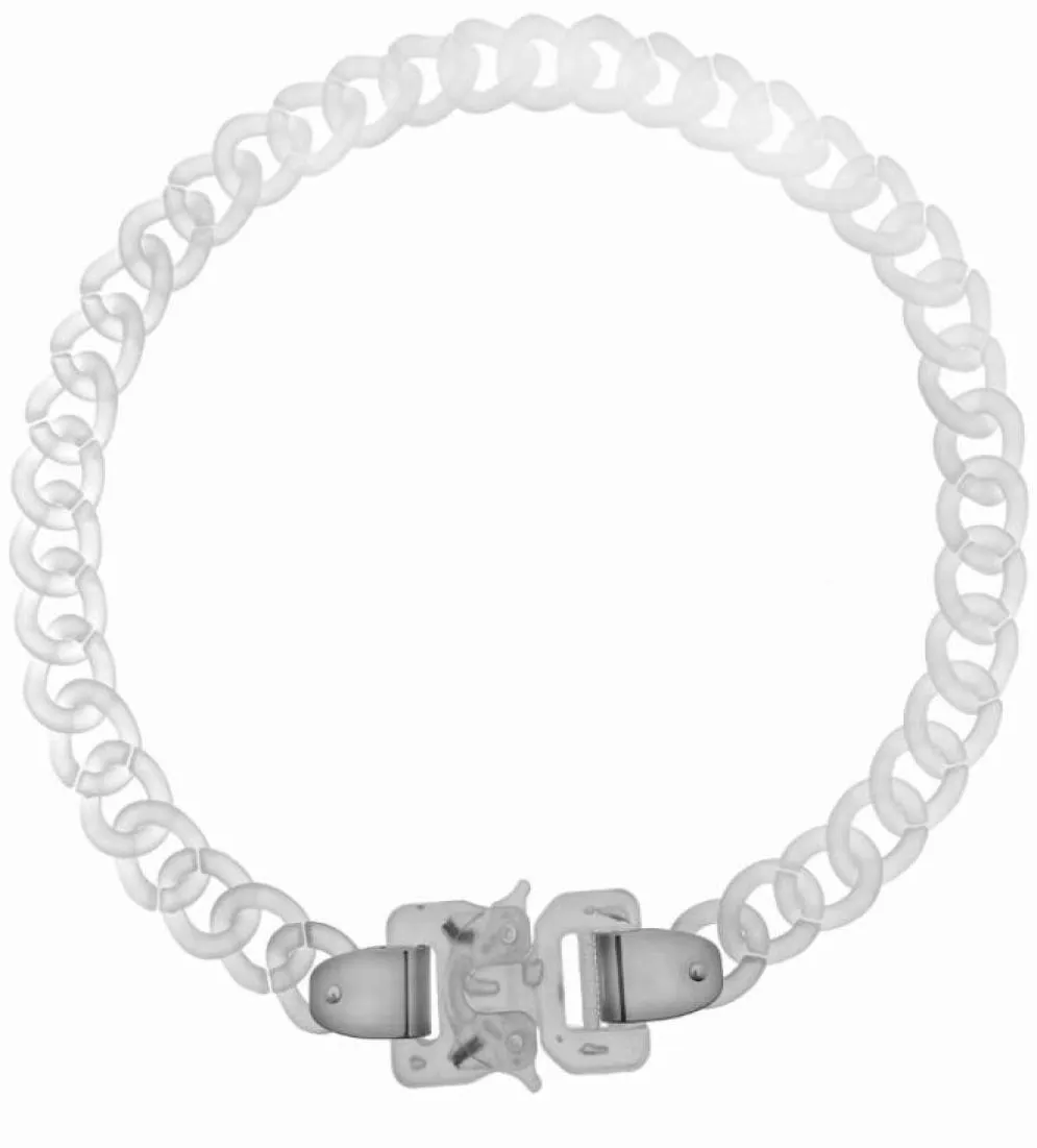 Подвесные ожерелья Rainbery20fw Hip Hop Punk 1017 Alyx 9sm Rollercoaster Track Pvc Logo Buctle Bracelet для мужчин Женщины девочки 8704964