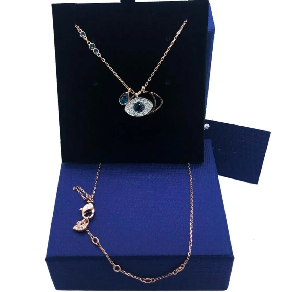 Luxe sieradenketting Ketting Hoogte Kwaliteit Alloy Ally Classic Fashion Designer ketting voor vrouwelijke mannen Symbolisch kwaad Eye Eye Pendant Sets BI5033983