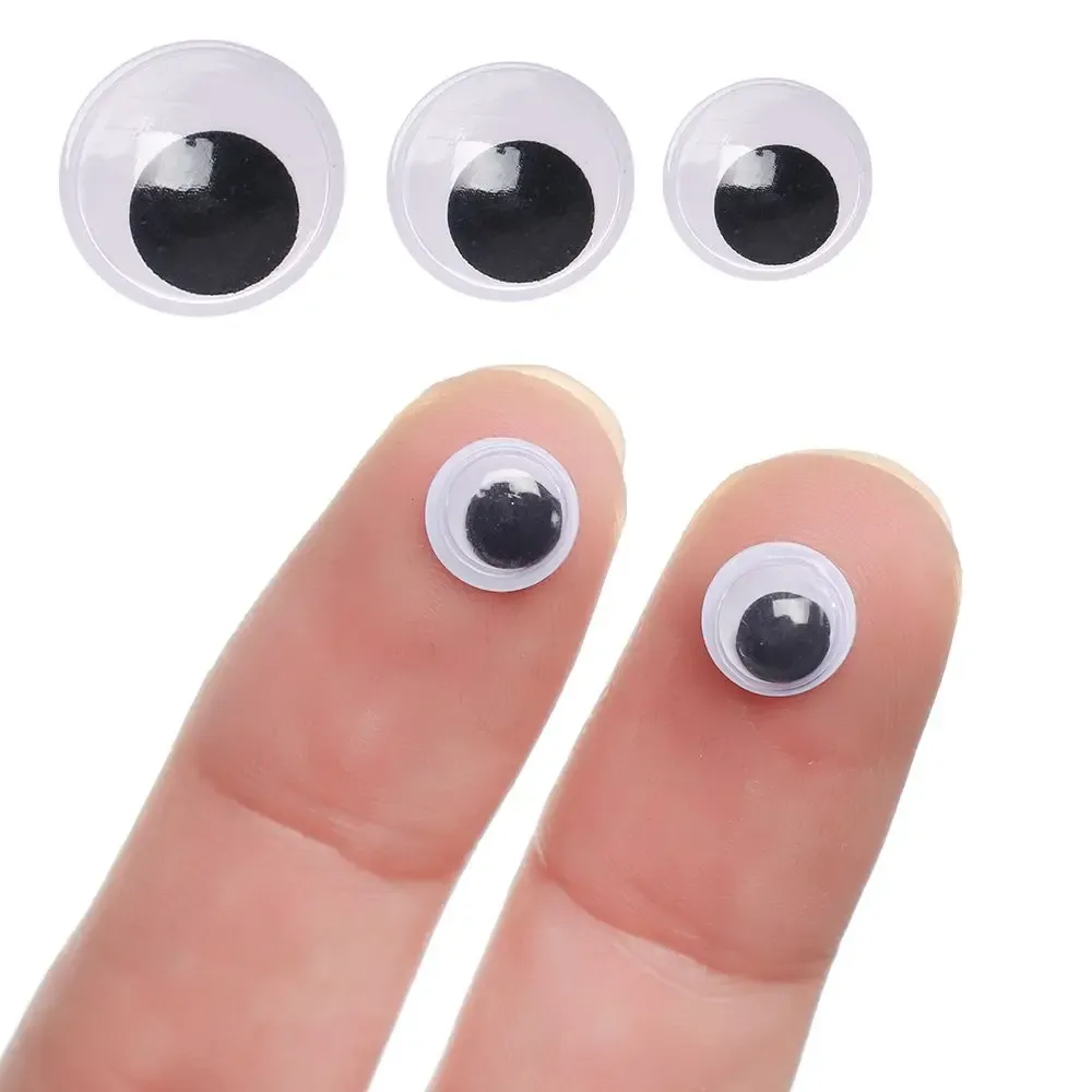 100Pcs/Bag Plastic Dinosaur Eye Black With White Not Self-adhesive Doll's Eyes Creative Gift Stuffed Toys Parts Doll Accessories