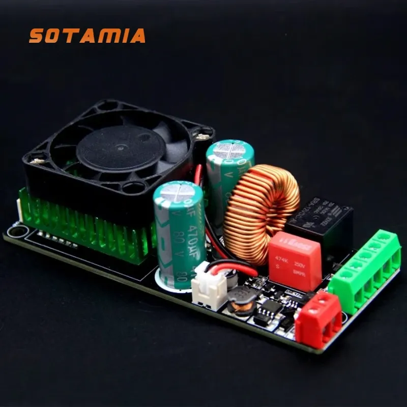 Förstärkare Sotamia 500W Profissional Home Music Amplifier HIFI Digital Power Amplifier Audio Board Super LM3886 IRS2092S AMP Amplificador