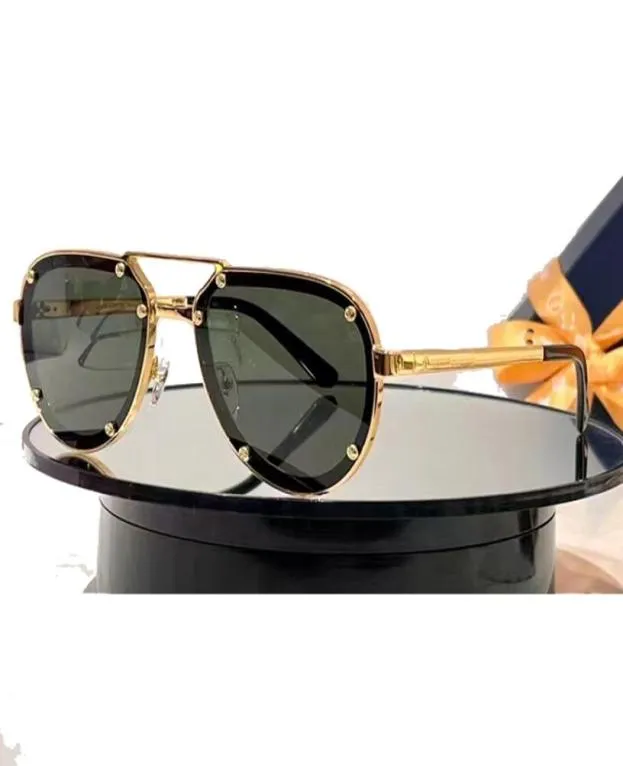 2022 Pilot de marque de luxe Pilote Femmes grandes lunettes de soleil Caxe carrée pour hommes verres de soleil surdimension