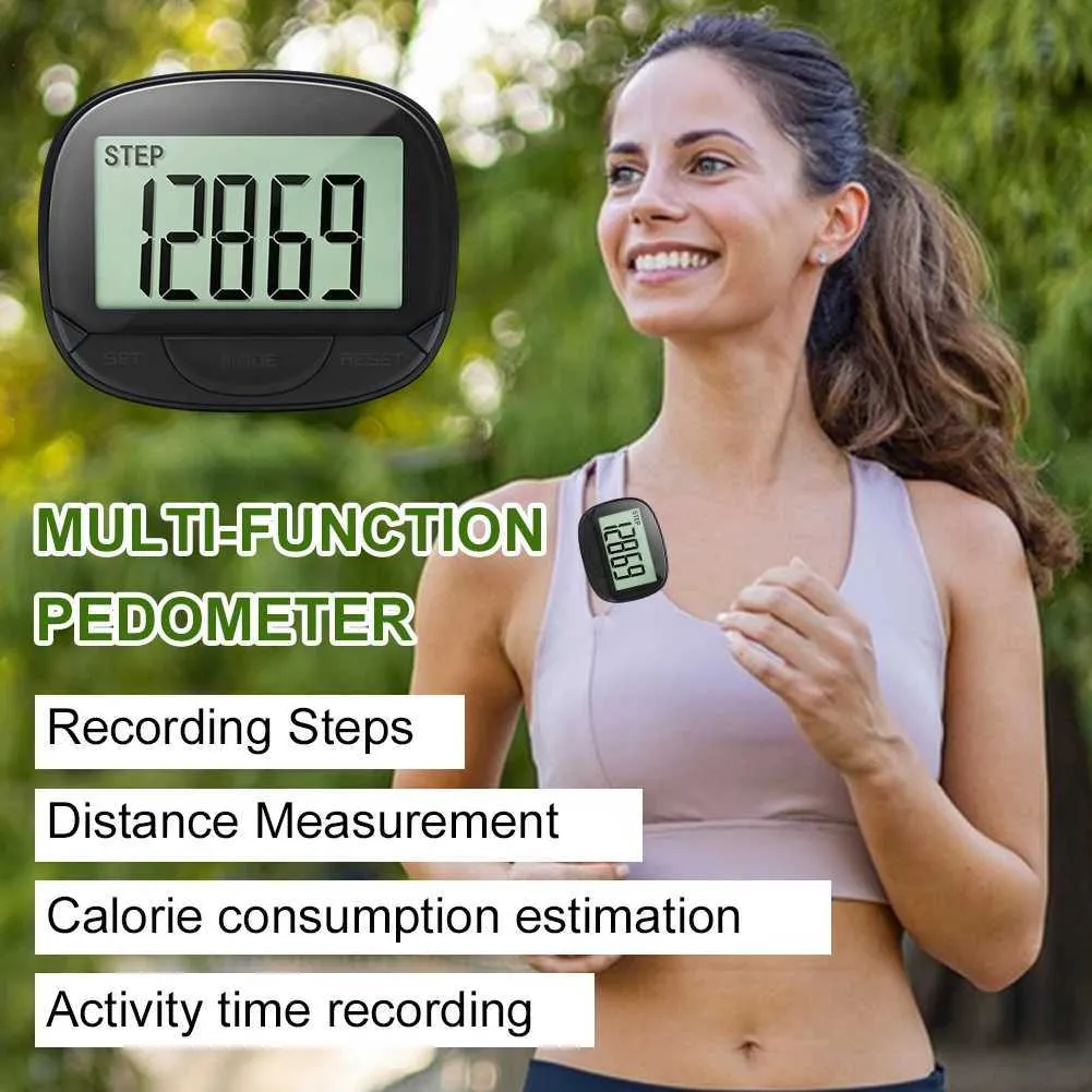 Digital Pedometer with Large Screen - Clip-On Step Tracker for Outdoor ...