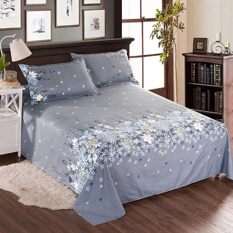 Set di biancheria da letto da stampa concisa tela da letto morbida aloo di cotone fiore cover cover cuscinetti inverno inverno tessuti inverno inverno