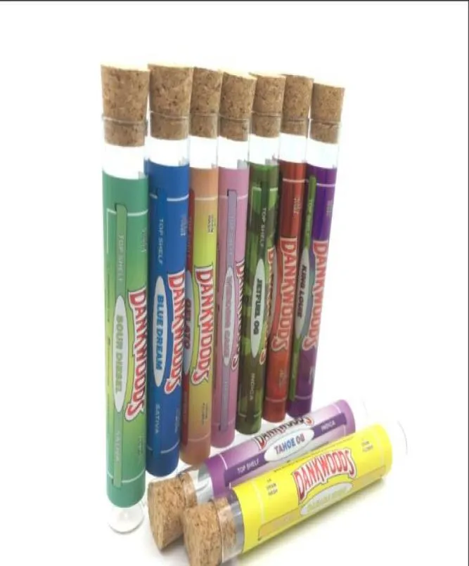 صناديق تخزين البطارية ملصقات مخصصة Cork Top 120mm Bluntjoint Tube Glass for Prered Backwoods Dankwoods Caliwoods Pack1516256