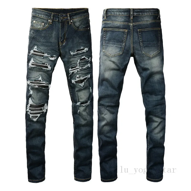 High Quality Black Ripped AMM Topman Jeans For Men And Women
