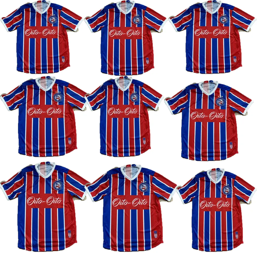 24 25 EC BAHIA GILBERTO HOMBRES Högkvalitativ fotbollströjor Rossi Flavio Rodriguinho 2024 2025Home Away Football Shirt Club Short Sleeve Camisetas de Foolball Shirt