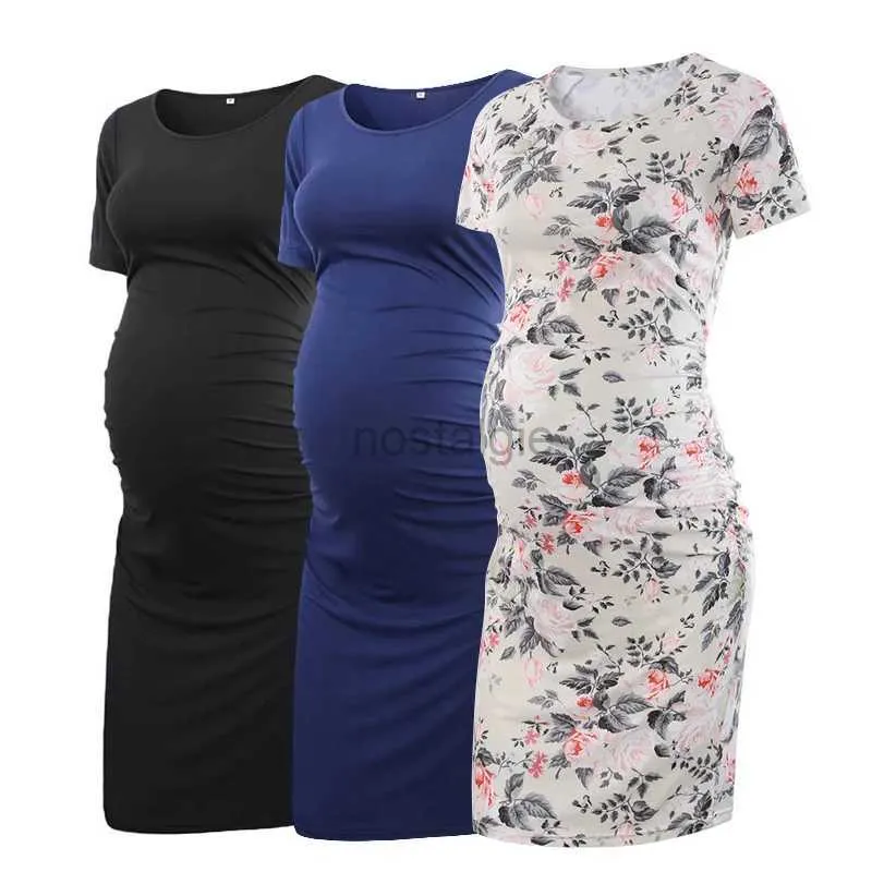 Robes de maternité 2023 femmes sans manches skinny enceinte de maternité enceinte