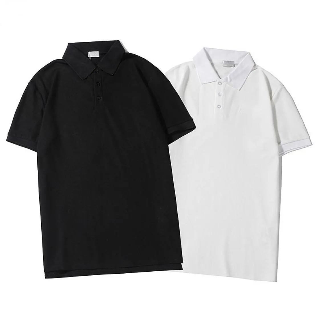 D2037 Golf Polo Shirt Sportwear Summer Men Kleidung Feste Farbe weiß schwarzer Standkragen T -Shirt T -Shirt Casual Lose Short Sleeve PU7864904