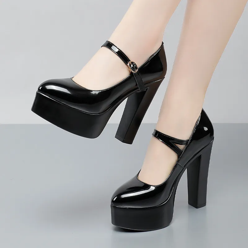 Elegant Platform Heels: White Block Heel Pumps for Weddings