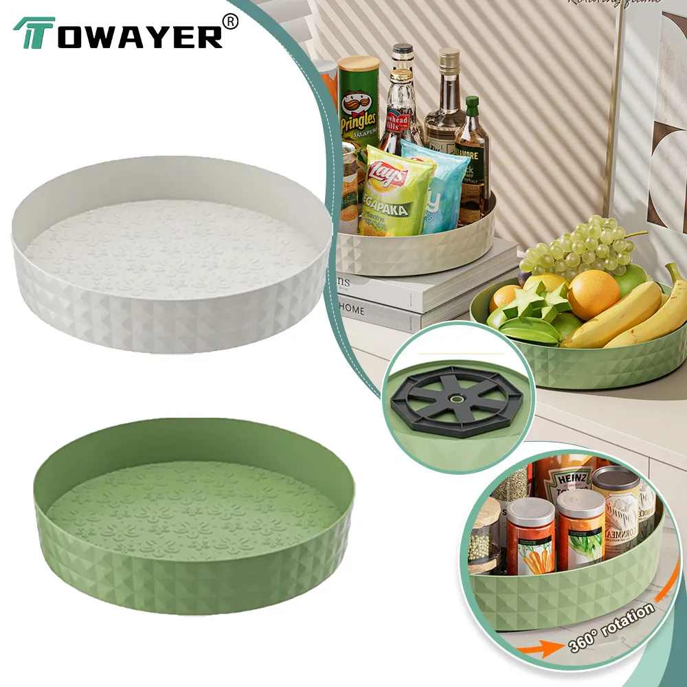 360 Rotating Multipurpose Kitchen Cabinet Storage Organizer - Non-Slip ...