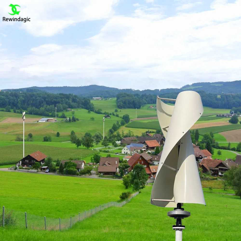 12V 24V 48V 5000W Wind Turbine Generator 5KW Complete Household Storage ...