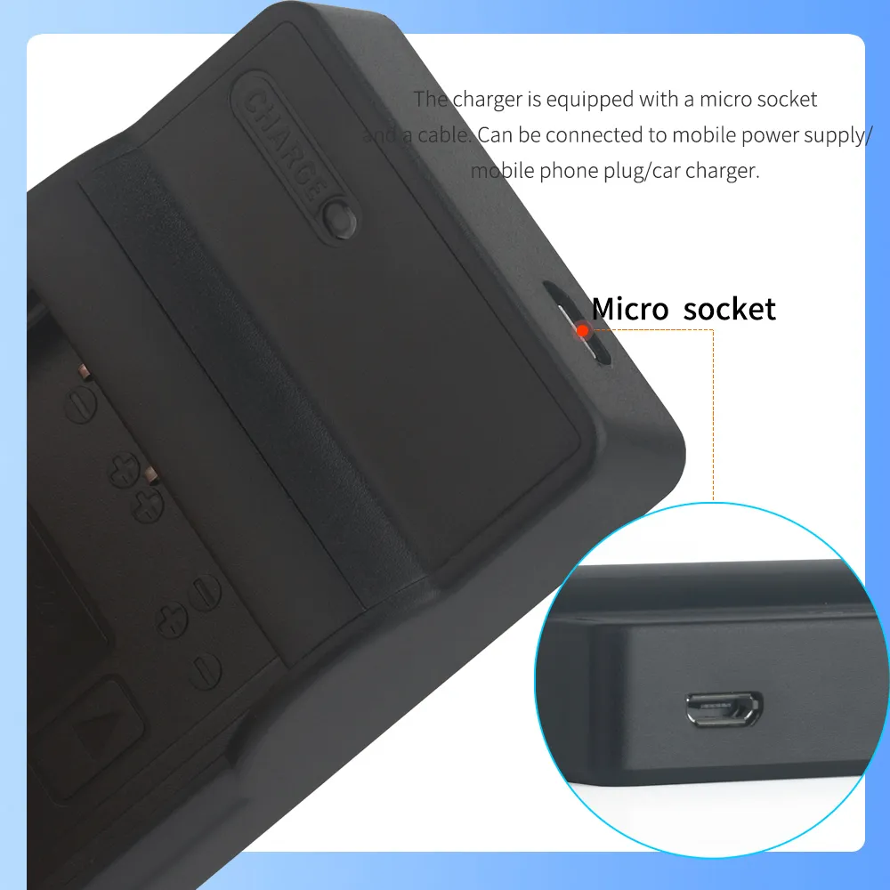Compact Digital Camera Battery Charger Versatile Power Supply For