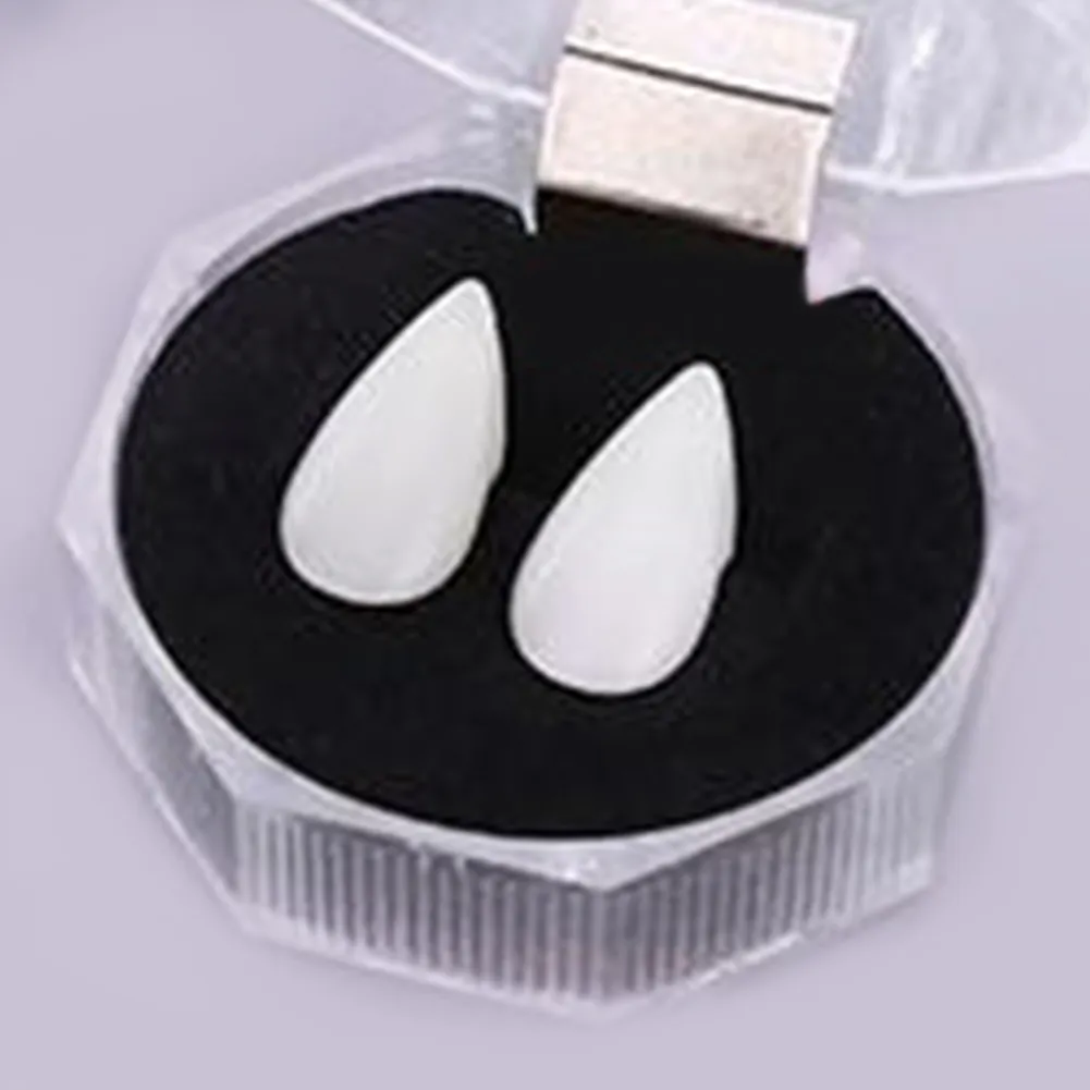 Halloween Cosplay Vampire Teeth Hip Hop Tooth Cap Top Horror Zombie Vampire Fang Party Cosplay Jewelry