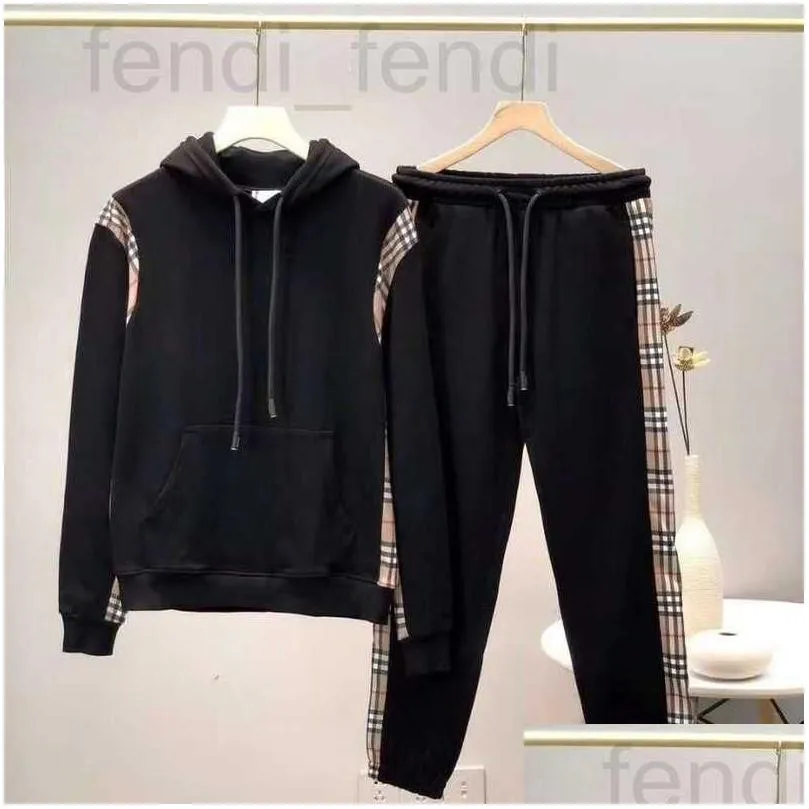 Hoodies pour hommes Sweatshirts Designer Hoodie Luxury Luxe Plaid PLAI PLO Set Loose Casual Sports Costume Femmes Digirl W7ms Drop Livraison A OTHDW