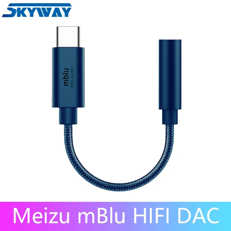 Earphones Meizu Hifi mBlu HIFI DAC earphones amplifier audio HiFi lossless DAC TypeC to 3.5mm audio adapter CX31993 Chip high impedance